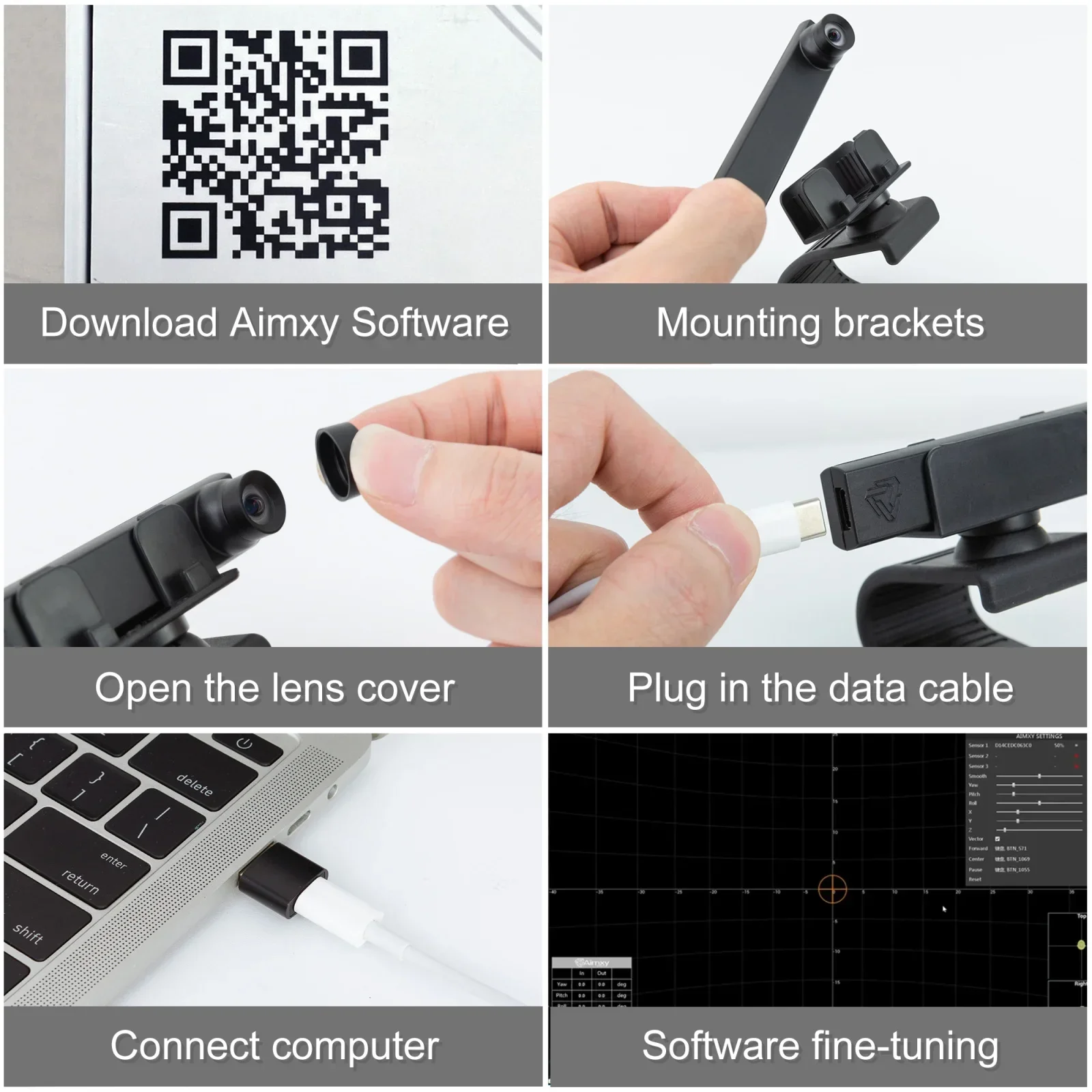 Head Tracking System para AimxyZ, Aimxy, PC Gaming, fácil instalação, sem calibração