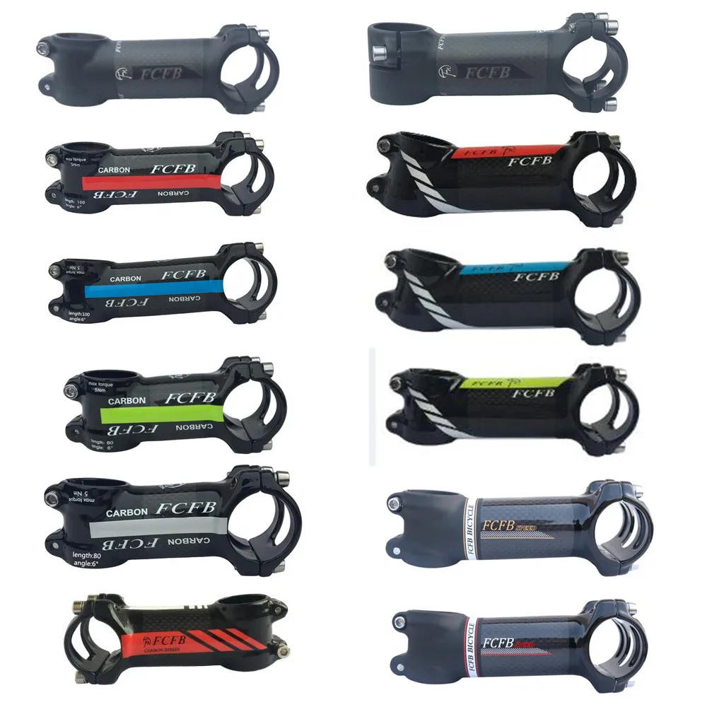 Cena specjalna FCFB węgla rower macierzystych drogowego/MTB aluminium węgla macierzystych kąt 6 kąt 17 rowerów jazda na rowerze widelec 28.6mm kierownica 31.8mm