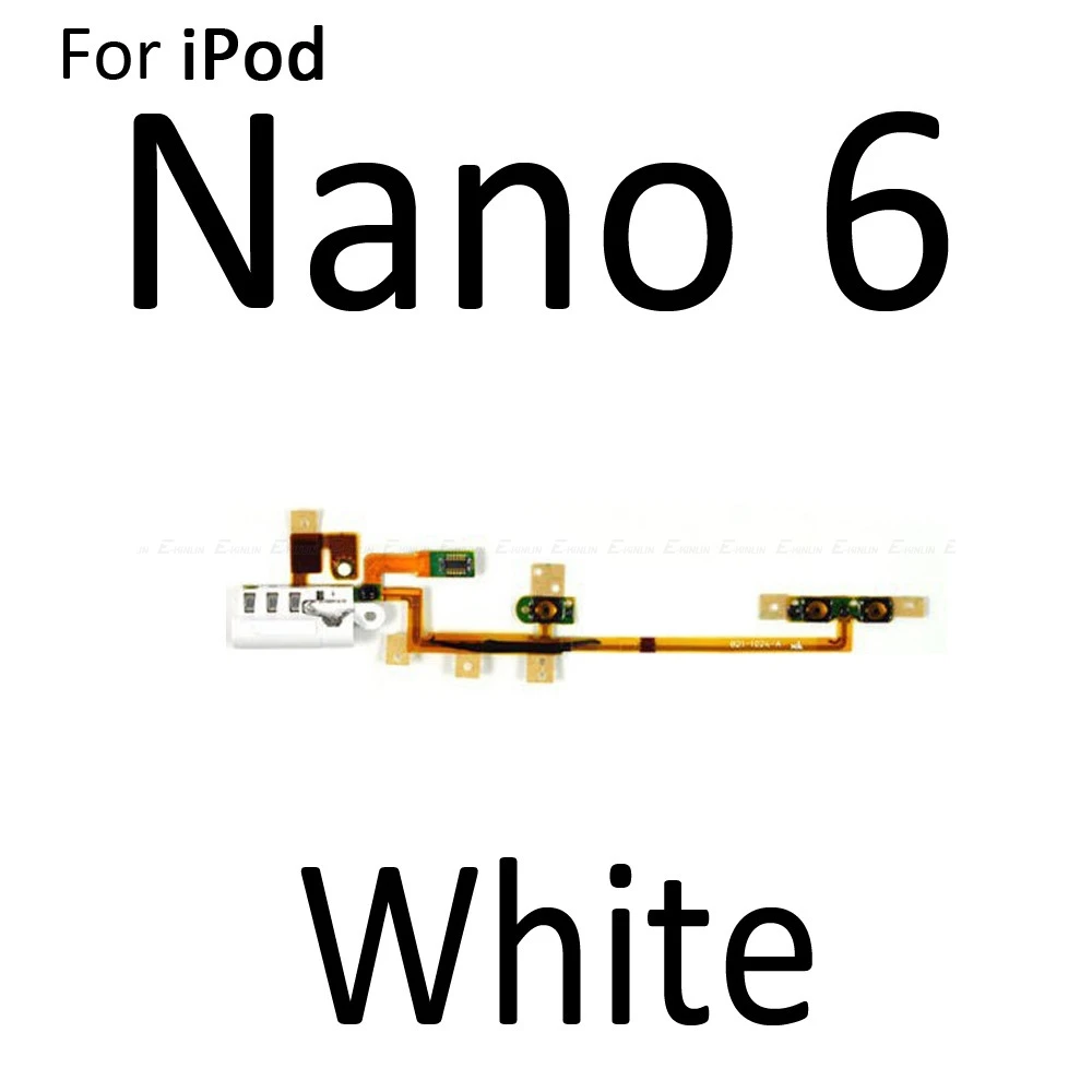 Volume Button Power Switch On Off Button Flex Cable For iPod Touch 2 3 4 5 Nano 6 7 Up Down Button Replacement Parts