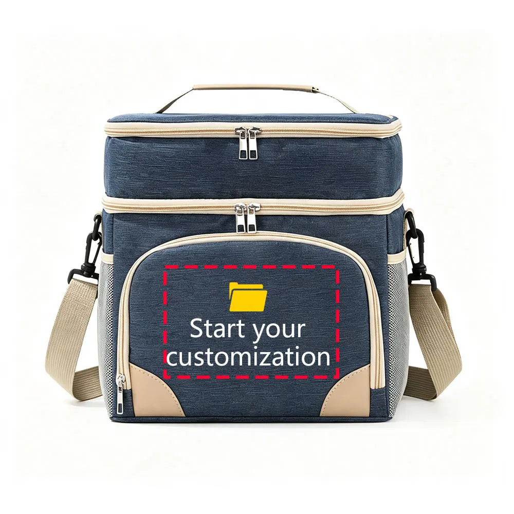 Personalized Lunch Tote Bag Customizable Pattern Insulated Reusable Picnic Cooler Gift