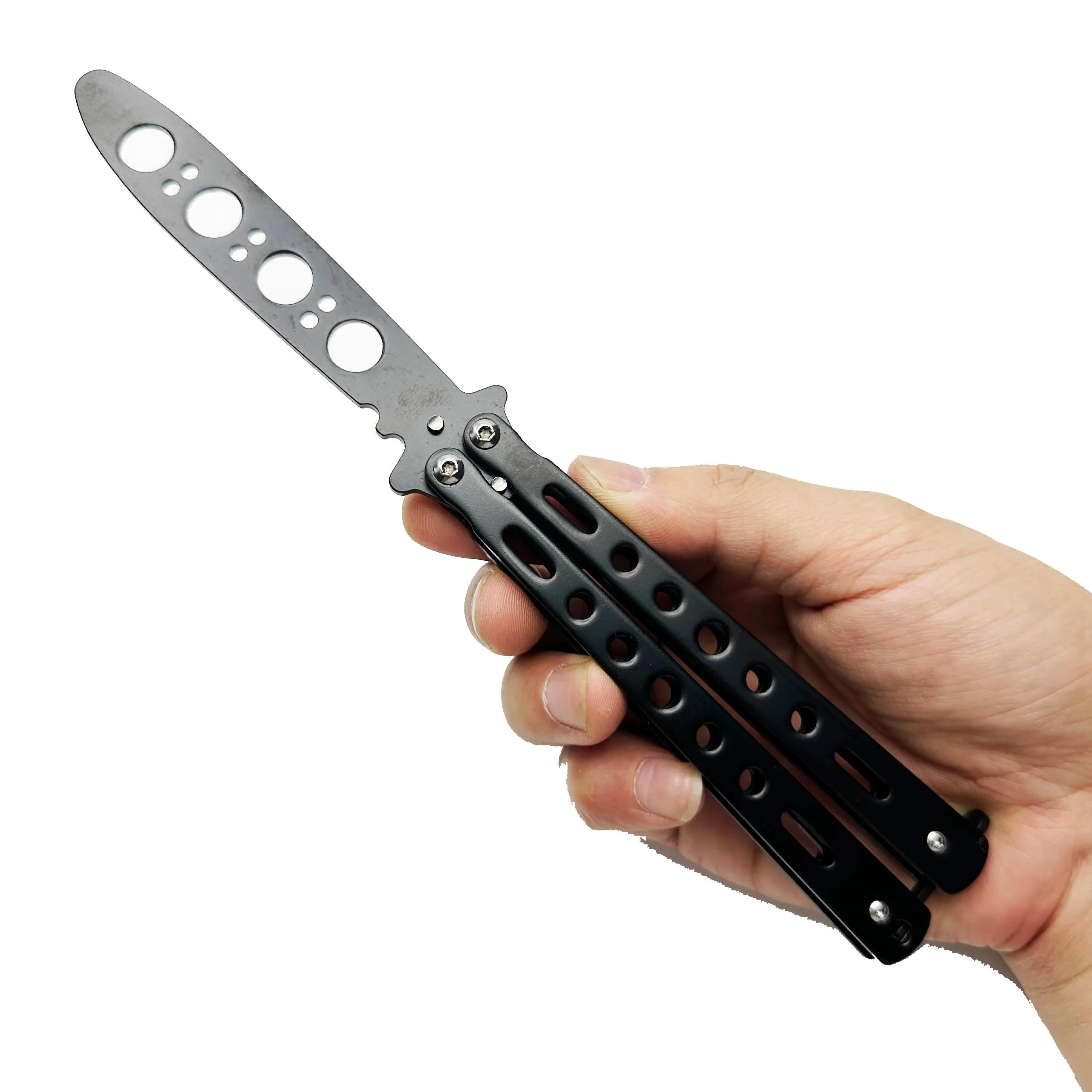 Novice Training Practice Butterfly Knife Fantasy Throwing Knife Safe and Hands Free Training Butterfly Folding Knife Tool