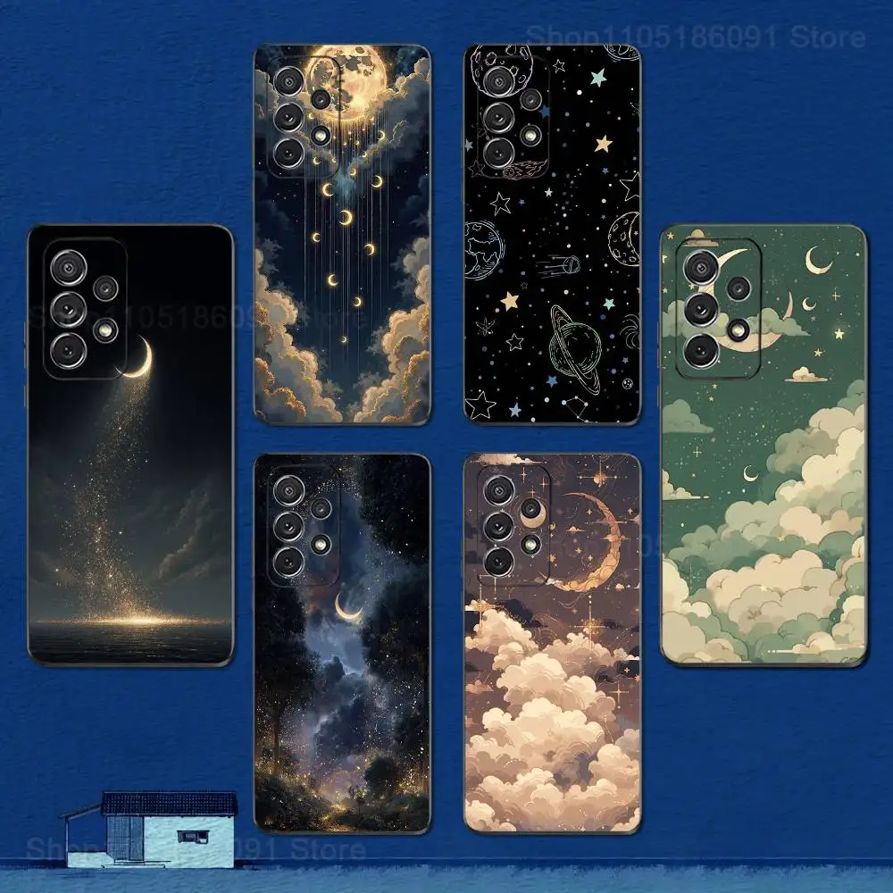 

Fairytale Art Starry Sky Case For Samsung S10,Plus,S9,Ultra,S24,S21,S20,S23,FE,S22,S25,Lite,Soft Silicone Black