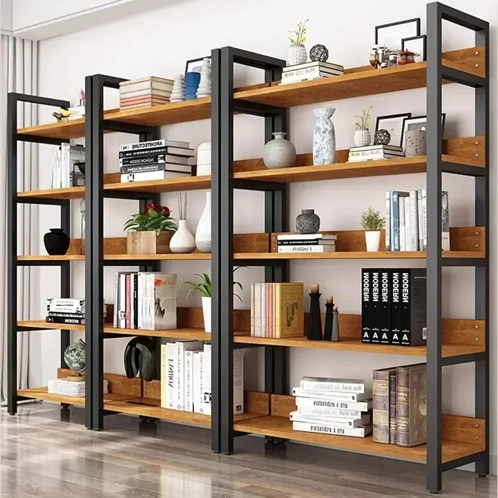 Bookshelf Display Cabinet Bookcase Book Rustic Industrial Style Simple Bookcase Stable Outdoor Flower Stand Beauty Shop Showcase