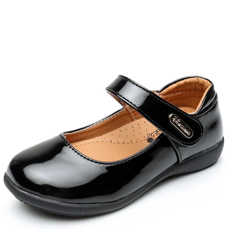 Kids Girls Leather Shoes Children Students Girls Soft Bottom Performance Shoes Children Students Princess Footwear