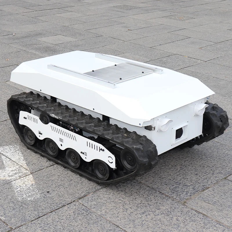 Veículo rastreado transporte escada escalada robô caterpillar chassi elétrico