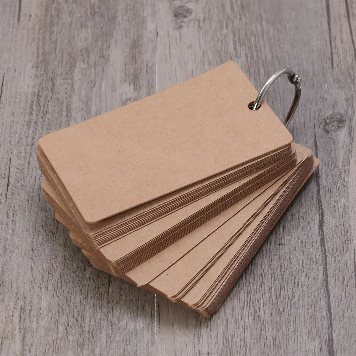 Bloc de notas de papel Kraft de 50 páginas, tarjetas de estudio, marcapáginas, Stock de índice, tarjeta de felicitación artesanal, notas, tarjetas flash portátiles, blocs de notas para exteriores