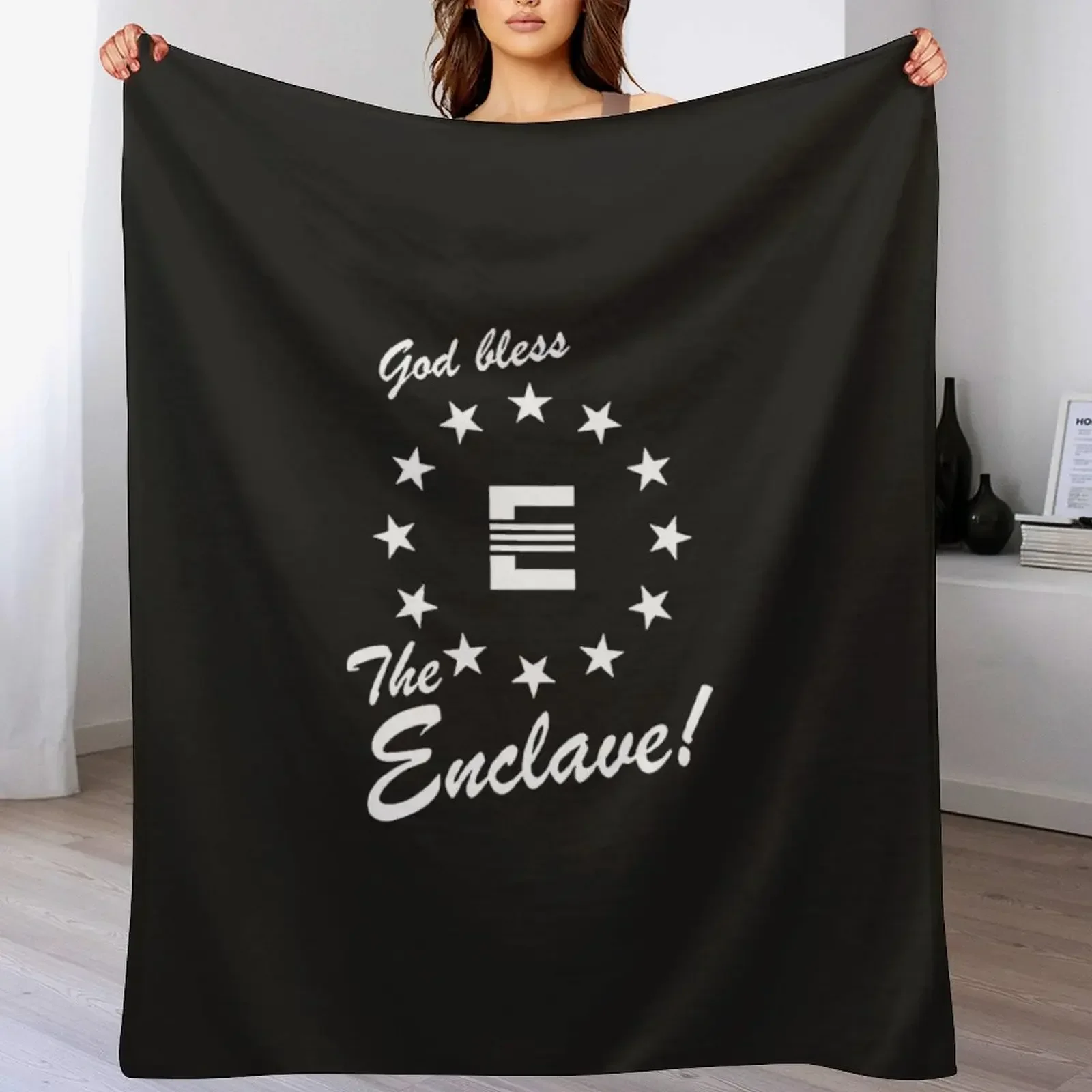 God Bless The Enclave logo - High quality Essential T-Shirt Throw Blanket Bed covers Tourist Blankets