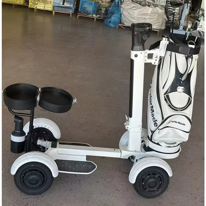 2026 Golf Trolleys Remote Control Golf Caddy 36-45 Holes Battery Capacity Electric Foldable Black Motor Golf Bag Cart Scooter