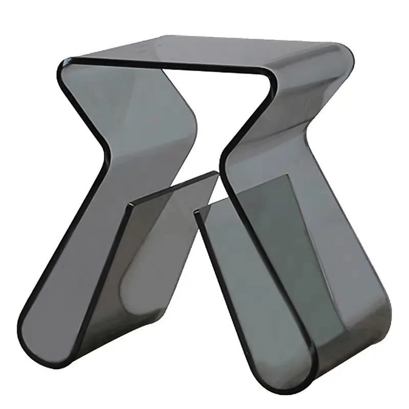 

Transparent home office acrylic stool, PVC simple, bedroom side table, coffee table, acrylic