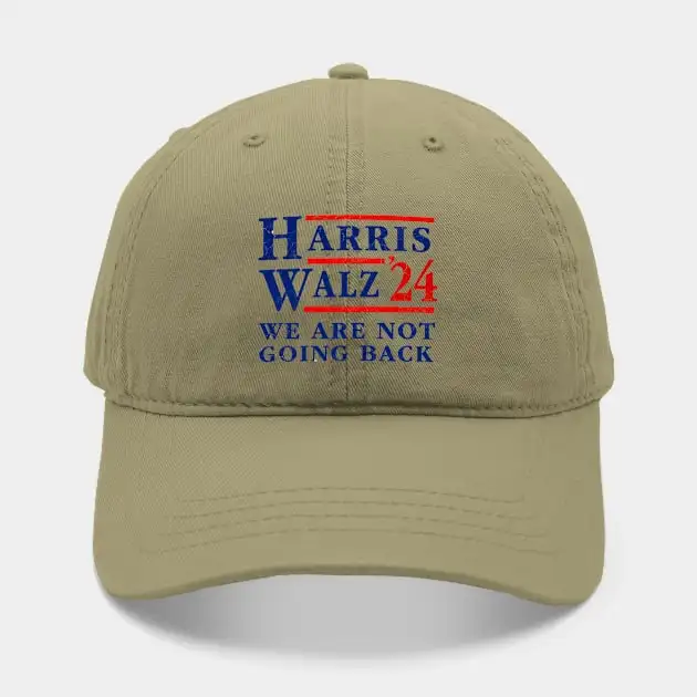 Kamala Harris Tim Walz 2024 We Are Not Going Back Hat For Women Men Hip Hop Cap Street Baseball Hat New Fashion Hat