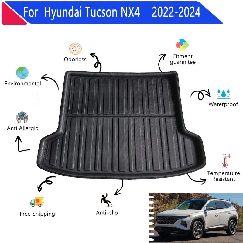 

Car Trunk Mats 3D EVA Material for Hyundai Tucson NX4 LWB 2022 2023 2024 Car Rear Cargo Tray Trunk Mats Rear Pads Accessories