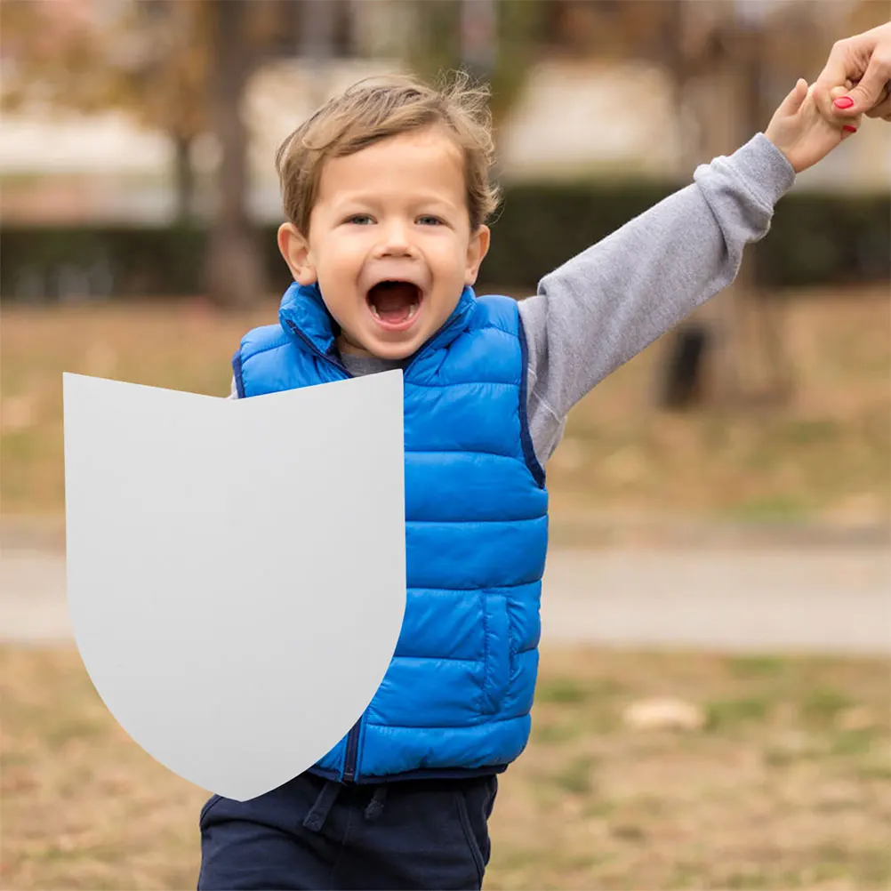 

1 set Toys Boy Play Cardboard Kid Party Crafts Supplies Blank Paper Shields Toy Shield for Boys Diy Fun