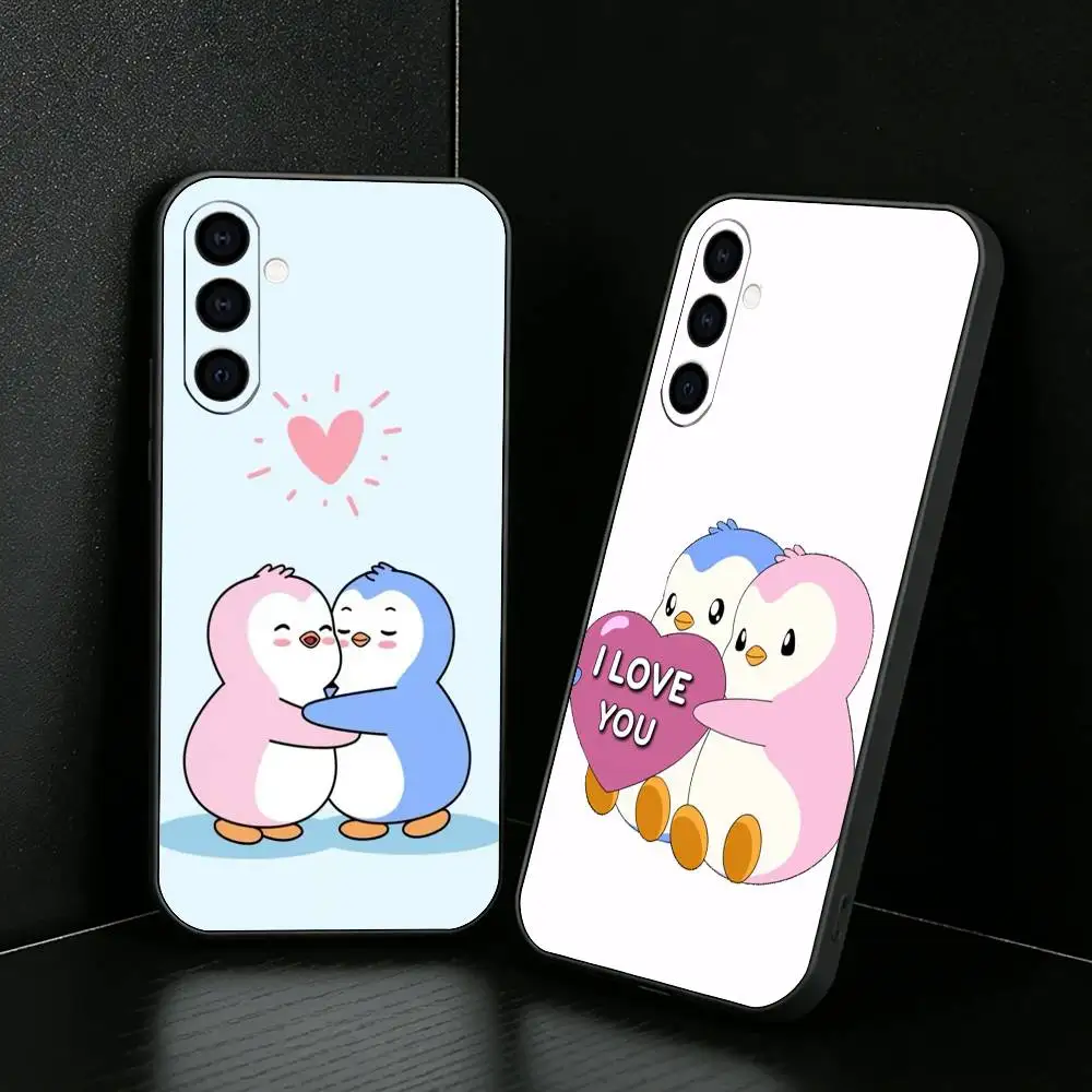 Lovely P-Pudgy Penguin CP  Phone Case For Samsung Galaxy A73,A72,A71,A70,A52,A51 Others Soft Black Cover