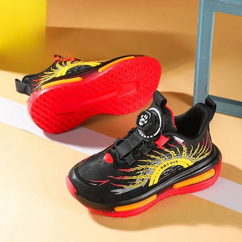 

Кожаная модная детская спортивная обувь, легкие удобные баскетбольные кроссовки для мальчиков, детские кроссовки с поворотной пряжкой