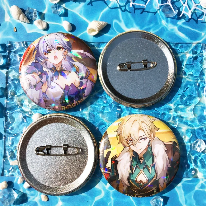 Jogo Honkai Cosplay Emblema Pin, SPTE Flandres Broche, Star Rail Kafka Aventurine, Robin Argini, Acessórios Prop