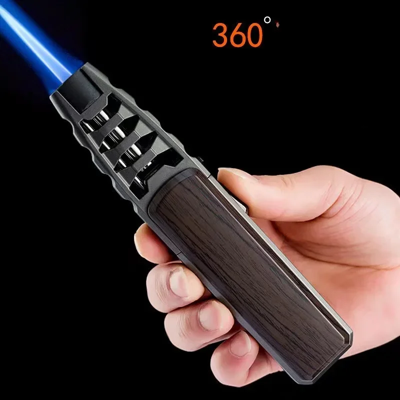 2024 JOBON Strong Firepower Cigar Lighter Windproof Blue Flame Gas Lighter BBQ Gadgets Available For Welding Torches Lighter