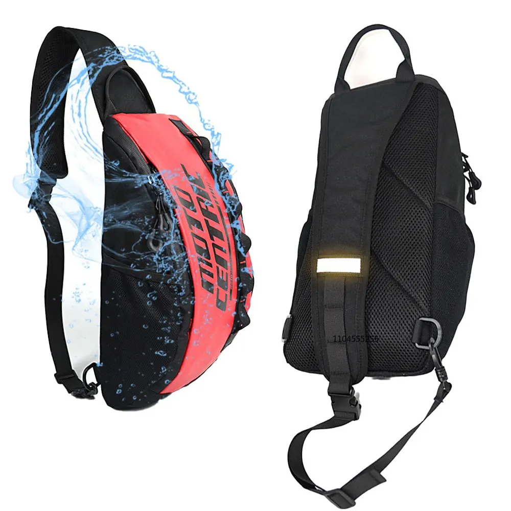 

Motorcycle Riding Waist Leg Bag Men Leisure Hiking Bike Shoulder Bag Waterproof Sports Crossbody Travel Backpack Chest Bag