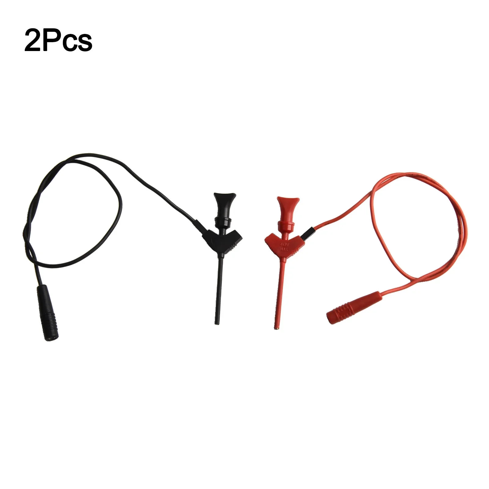 

Multimeter Test Hook Clip Mini IC Hook Test Clip With Leads To 2mm Hole Socket Test Probe For A Long-lasting Connection