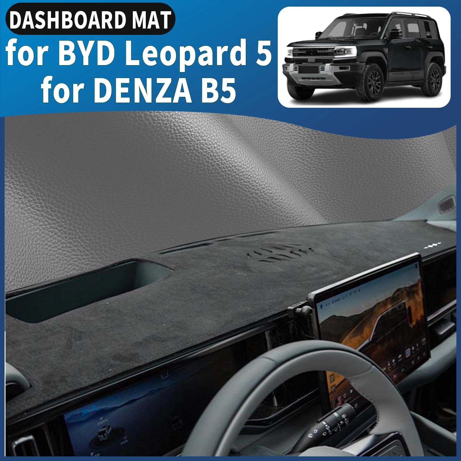 

fit for 2025 2026 BYD Formula Leopard 5 DENZA B5 Car Dashmat Dashboard Cover Pad DashMat Sunshade Protective Carpet Accessories