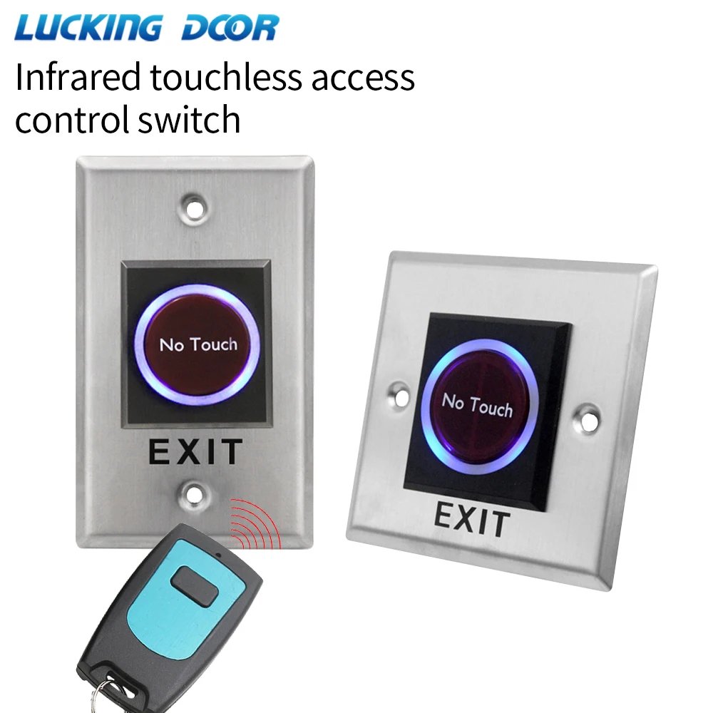 

12V~24V Touchless Door Exit Button Release Push Switch for Access Control System Electronic Lock Access Control Accessories