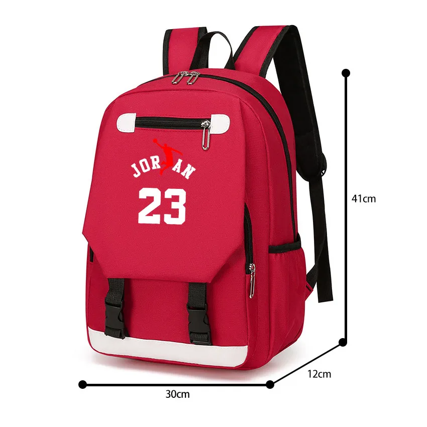 

Elementary School Bag Kids Backpack Primary Schoolbag Cartoon JOR Number 23 Pattern Printed Girls Boys Cute Shoulder Bag