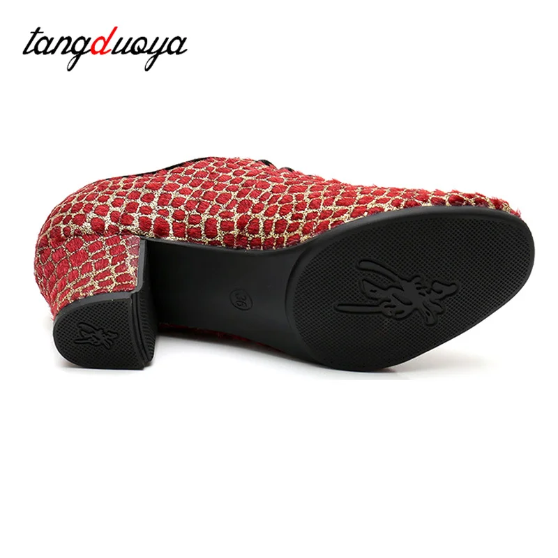 Latin Dance Shoes Sneakers WOMEN Jazz Modern Non-slip Soft Rubber Sole High Heel 5cm Teacher Train Women's Dancing Shoes image 3