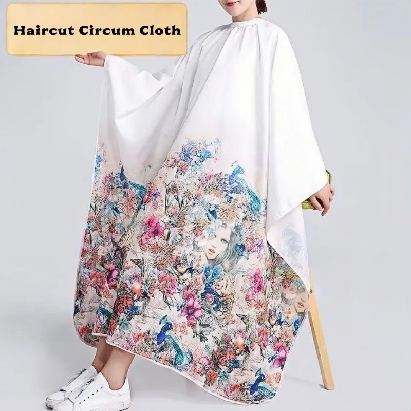 Hair Salon Breathable Non Stick Hair Apron Robe Barber Shop Specific Cloak Accessories Tools Beauty Hairdressing Workwear Hat Y