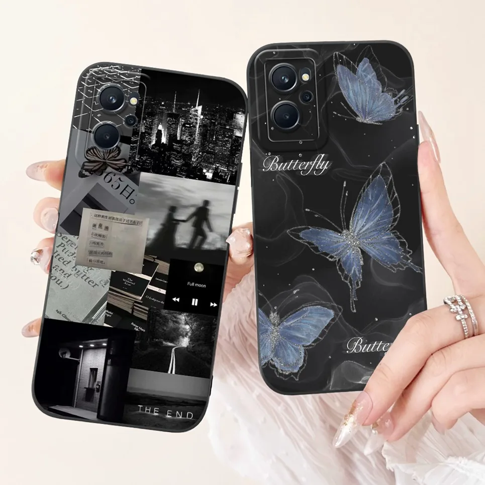 For Realme 9i 4G Phone Case Realme 9 Pro Pro+ Cover Luxury Fashion Painting Bumper For Realme9 4G 5G Matte Silicone Soft Capa