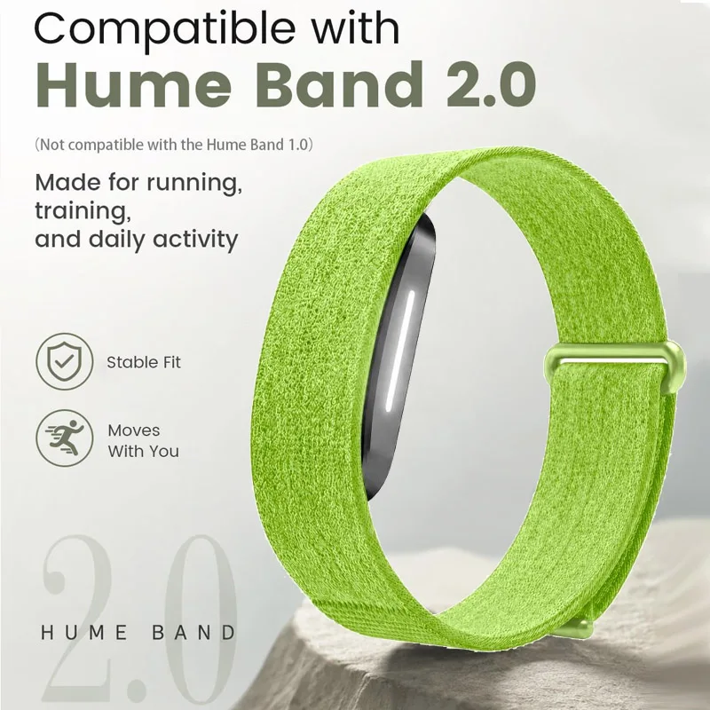 Geflochtenes Nylon-Ersatzarmband für den Hume Band 2.0 Aktivitäts-Tracker, atmungsaktives Sportarmband für das Hume Health Band 2.0.