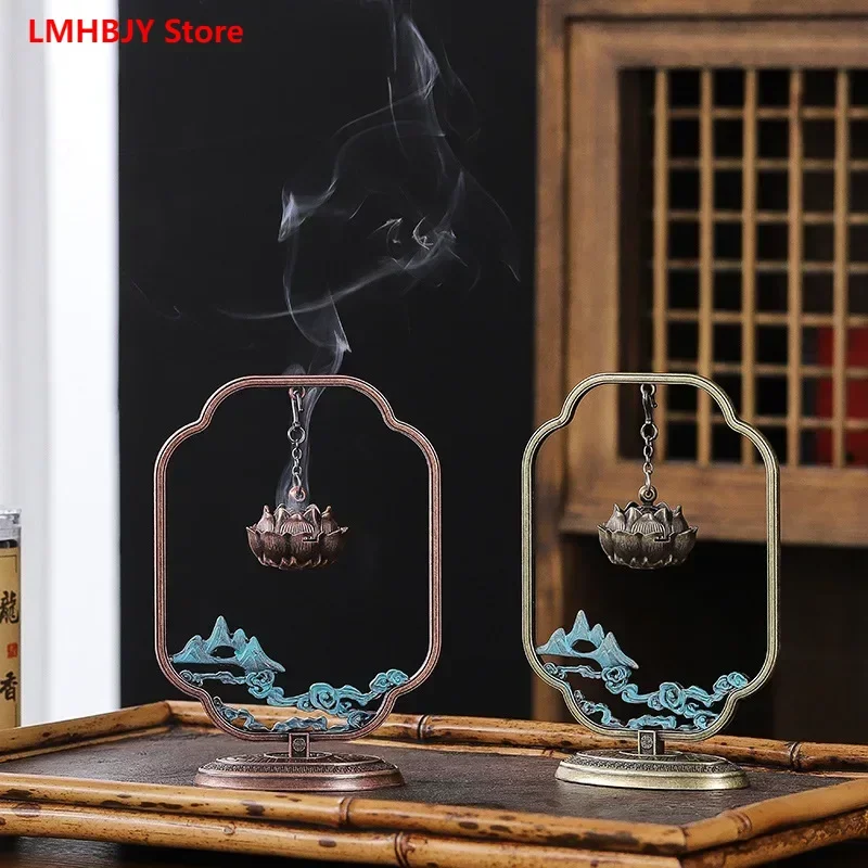 LMHBJY Creative Home Indoor Hanging Aromatherapy Stove Decoration Antique Aromatherapy Small Auspicious Cloud Plate