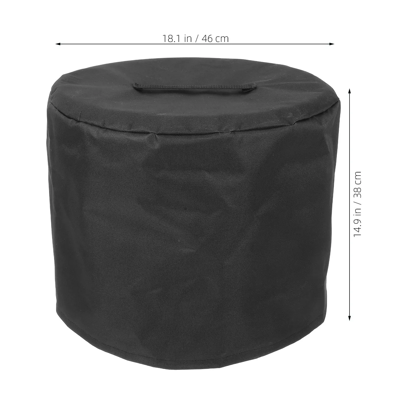 Fire Pit Cover Round Rain Outdoor Patio Oxford Halloween Christmas Fire Table Cover Heavy Duty Fire Pit Cover Fire Bowl Cover