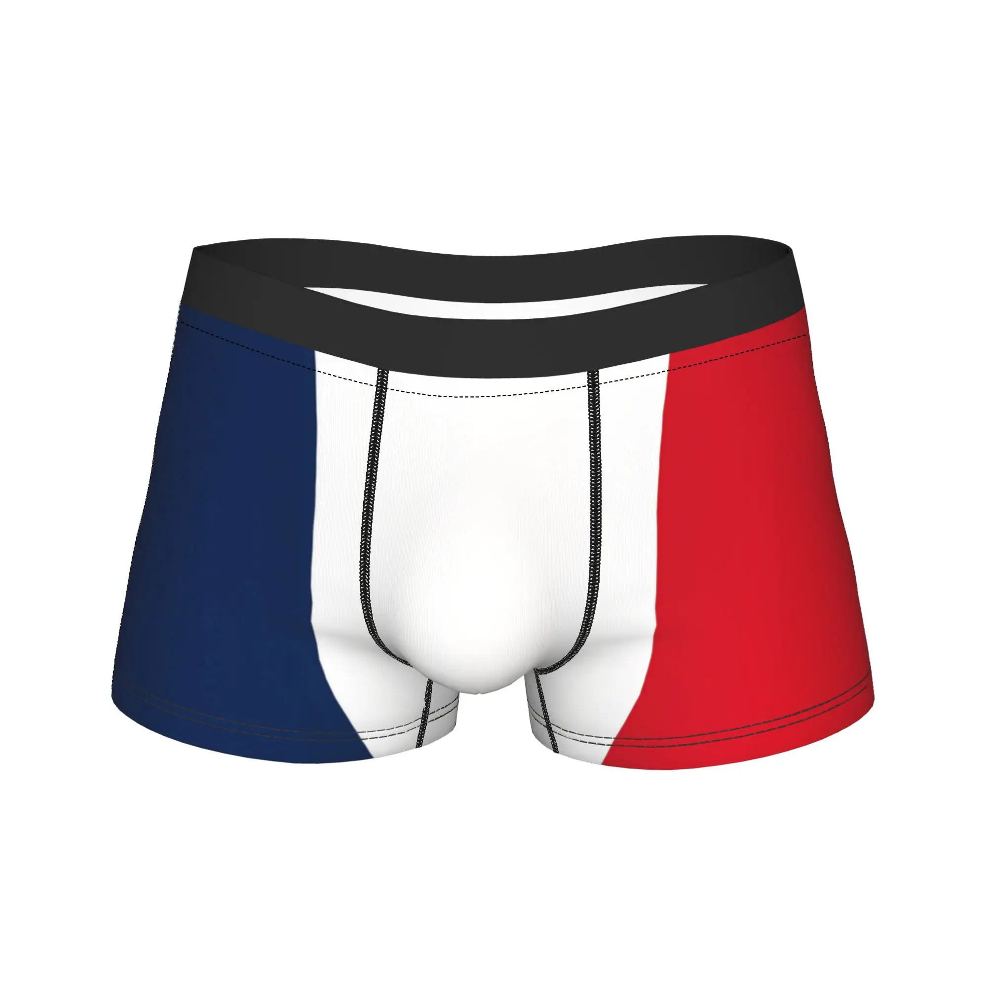 French Flag Shorts Briefs  Underwear High Quality Males Classic Boxershorts Printed Large Size Underpants