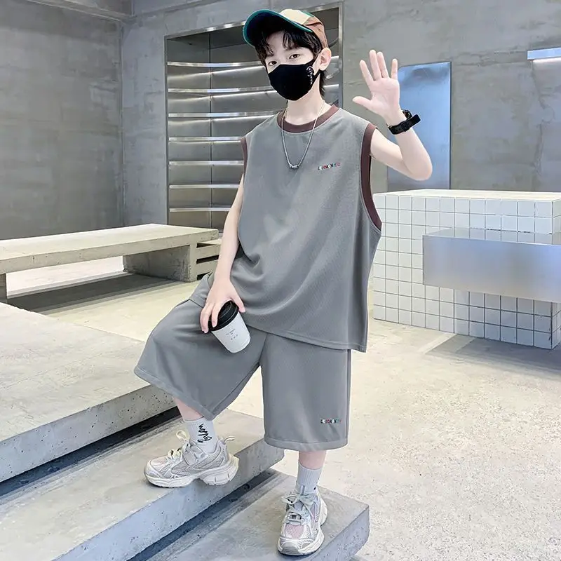 

Vest and Shorts Children's Clothing Boys Outdoor 3 Year Old Boy Clothes Kids Boy's Set Summer Child Outfit Sets Costume Tees Top