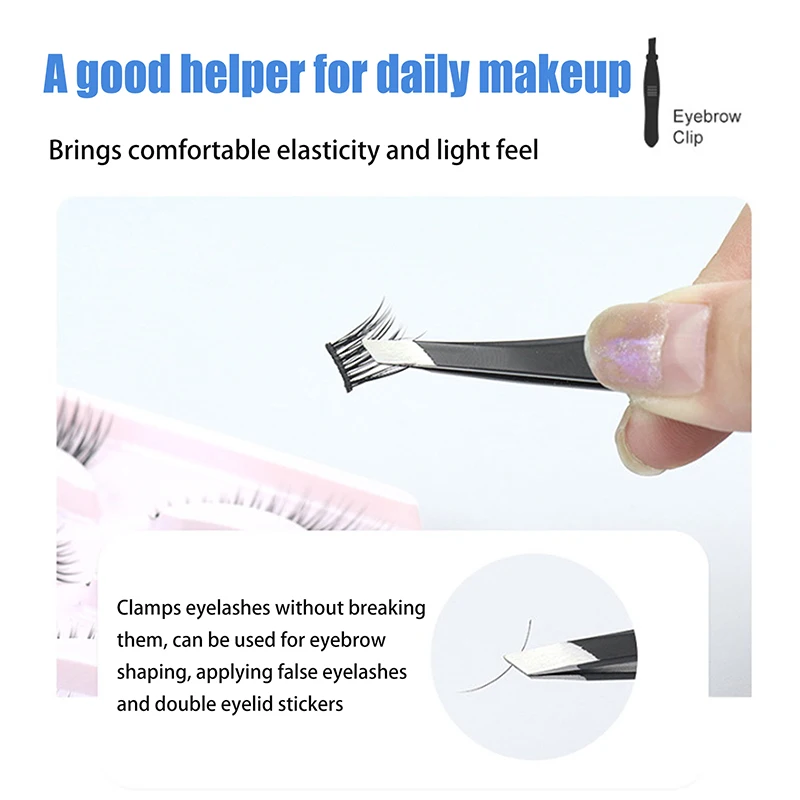 Hair Removal Tweezers Stainless Steel Eyebrow Tweezers Slant Tip Rose Gold Silver Black Cosmetic Makeup Tools