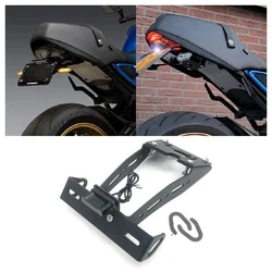 Fit for Yamaha XSR 900 ABS XSR900 2022 2023 2024 Motorcycle Rear License Plate Holder With LED Lights Replacement Bracket