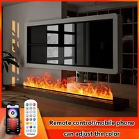 Cheminée à vapeur moderne à flamme 3d, télécommande, cheminée électrique silencieuse, brume d'eau, décoration électrique, cheminée à atomisation 1