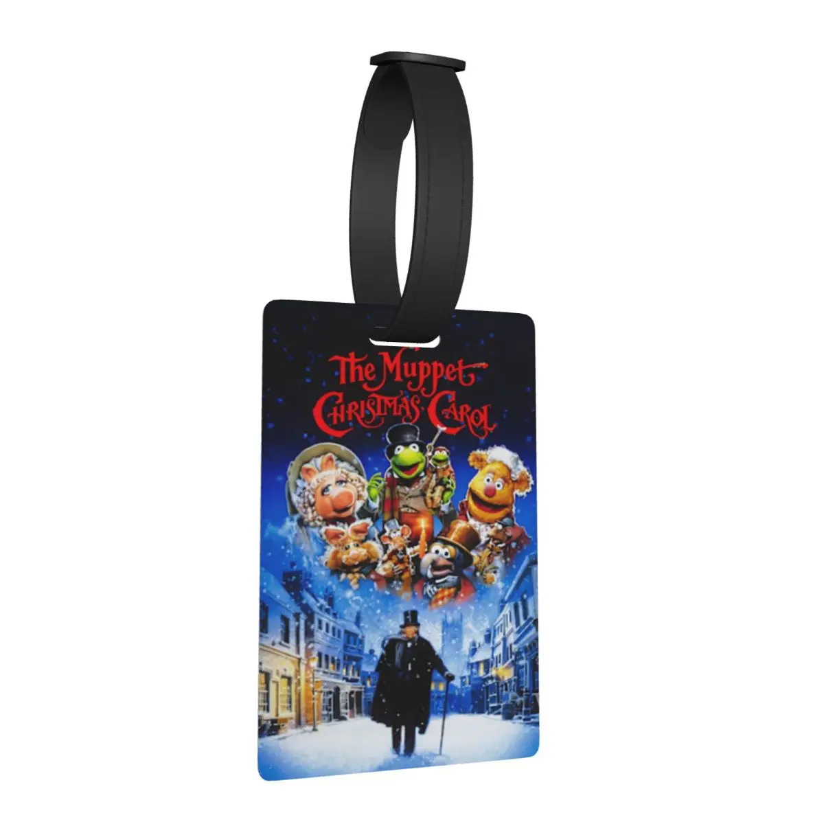 Muppet عيد الميلاد كارول علامات الأمتعة حقيبة الملحقات السفر موضة الأمتعة الصعود علامة التسمية حامل معرف اسم العنوان