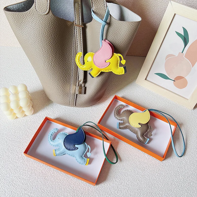 cute-angel-wing-elephant-pendant-genuine-sheepskin-hand-stitched-keychain-bag-charm-car-hanger-trendy-decor
