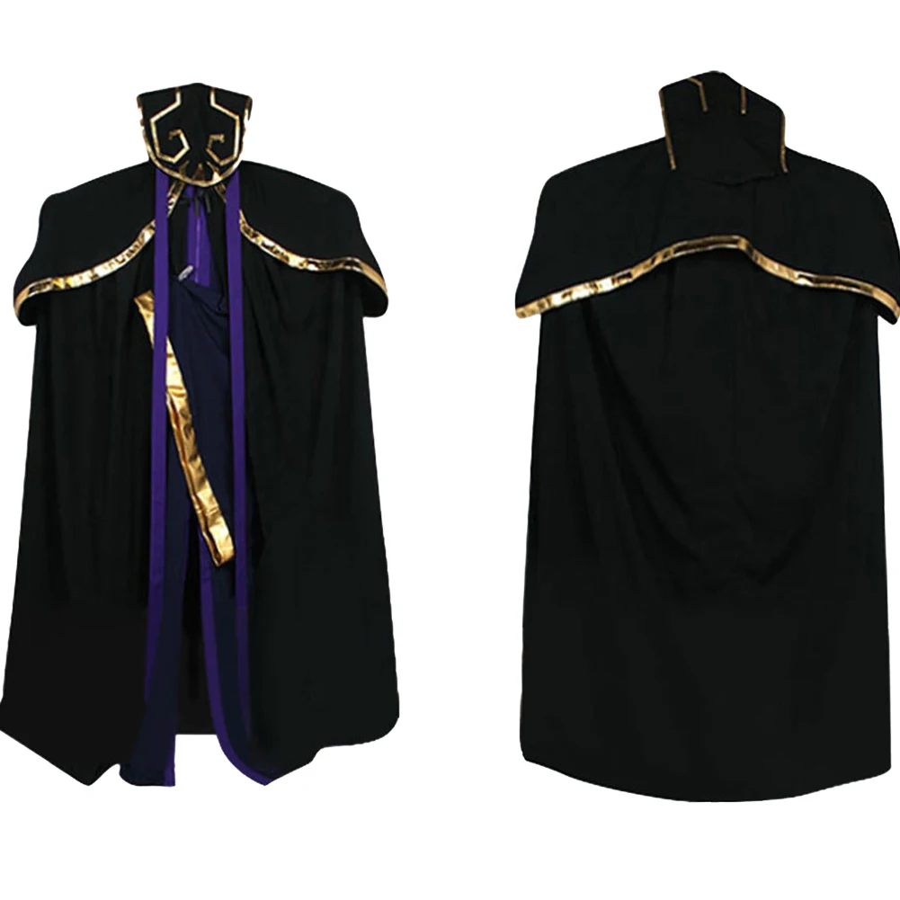 Anime Over Cos Lord Ainz Ooal Gown Cosplay Costume Outfits Fantasy Cloaks Accessories Halloween Carnival Suit For Men Roleplay