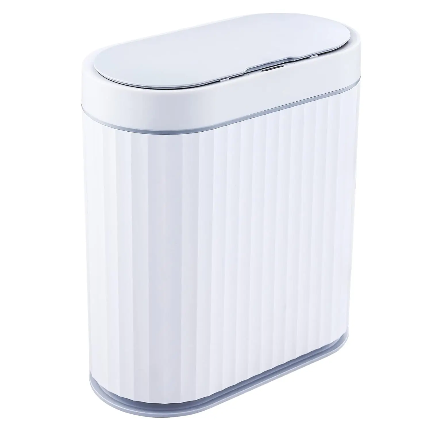

Waterproof Motion Sensor Trash Can with Lid, 2.5 Gallon Slim Design for Bathroom and Kitchen