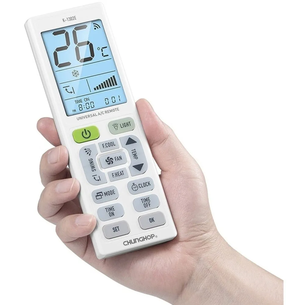 CHUNGHOP Large Screen Night Light Remote Control K-1302E Universal Air Conditioner For Household Use