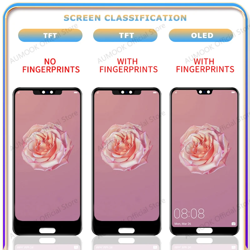 6.1 "OLED dla Huawei P20 Pro wyświetlacz LCD ekran dotykowy Digitizer zgromadzenie CLT-L29 CLT-L09 CLT-AL00 HW-01K wymiana ekranu LCD — zdjęcie produktu 4