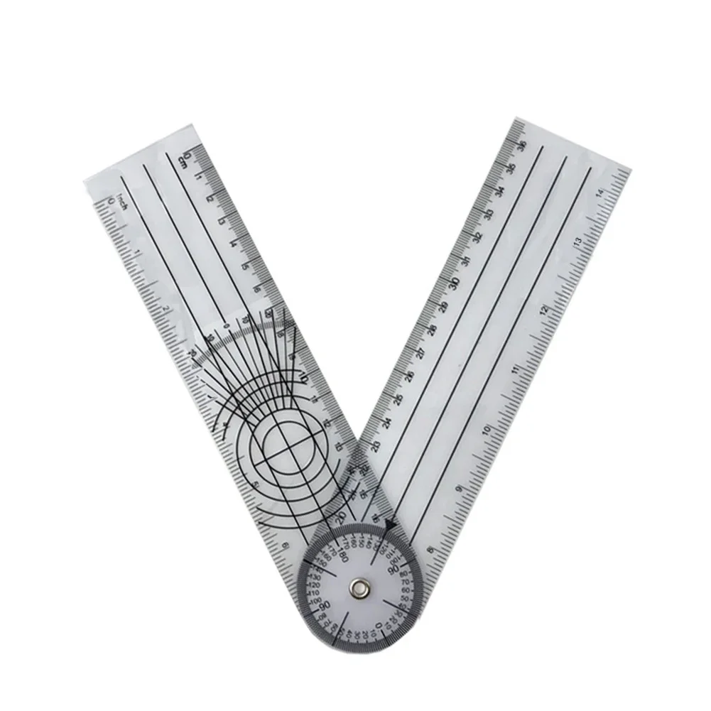 360 Degree Goniometer Angle Medical Spinal Angle Inclinometer Ruler School Office Supplies Protractor Angle Measuring Tool