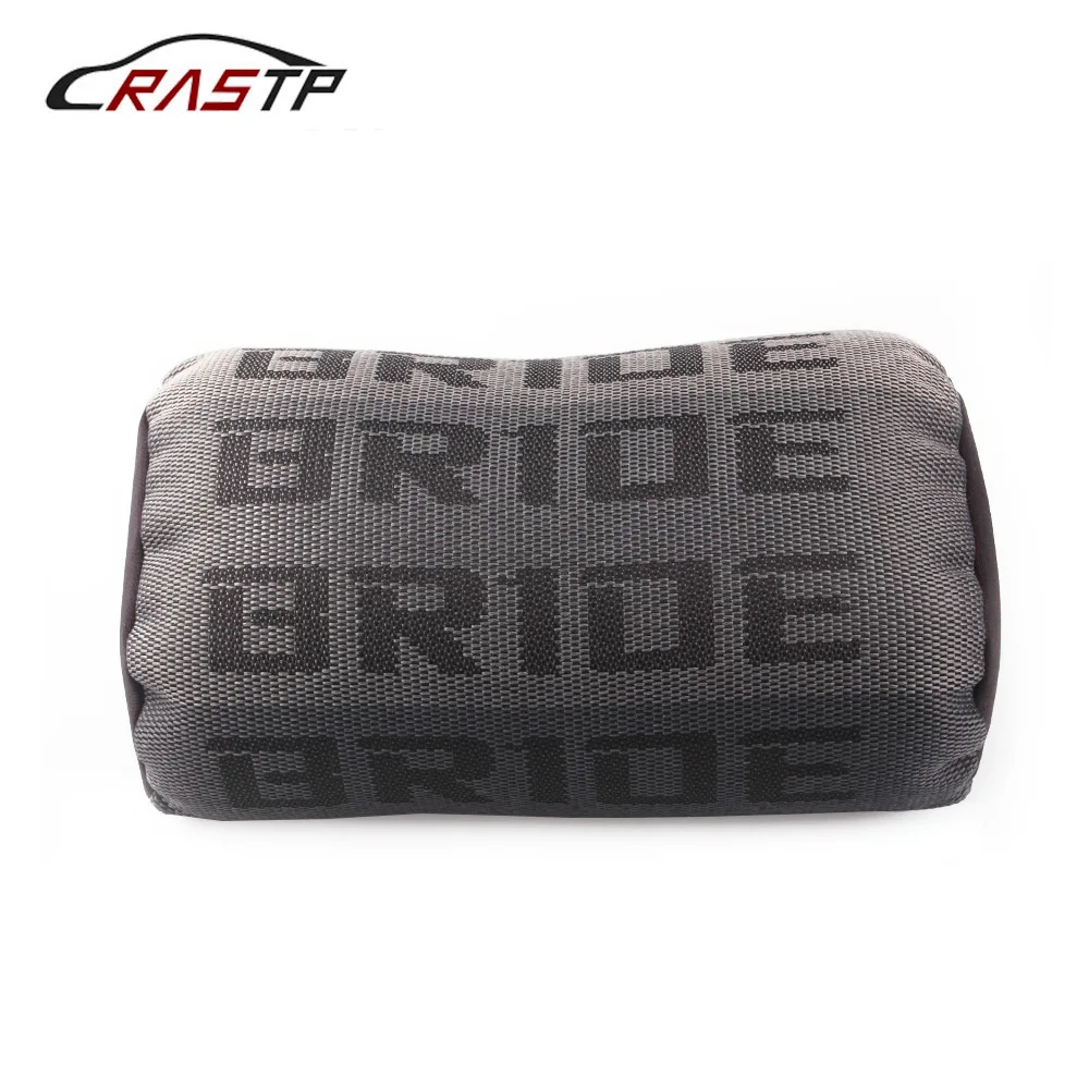 

1 piece Soft Car Pillow JDM Style BRIDE Neck Pillow Fabric Gradation Car Seat Support Headrest Universal Car Neck Pillows BAG043