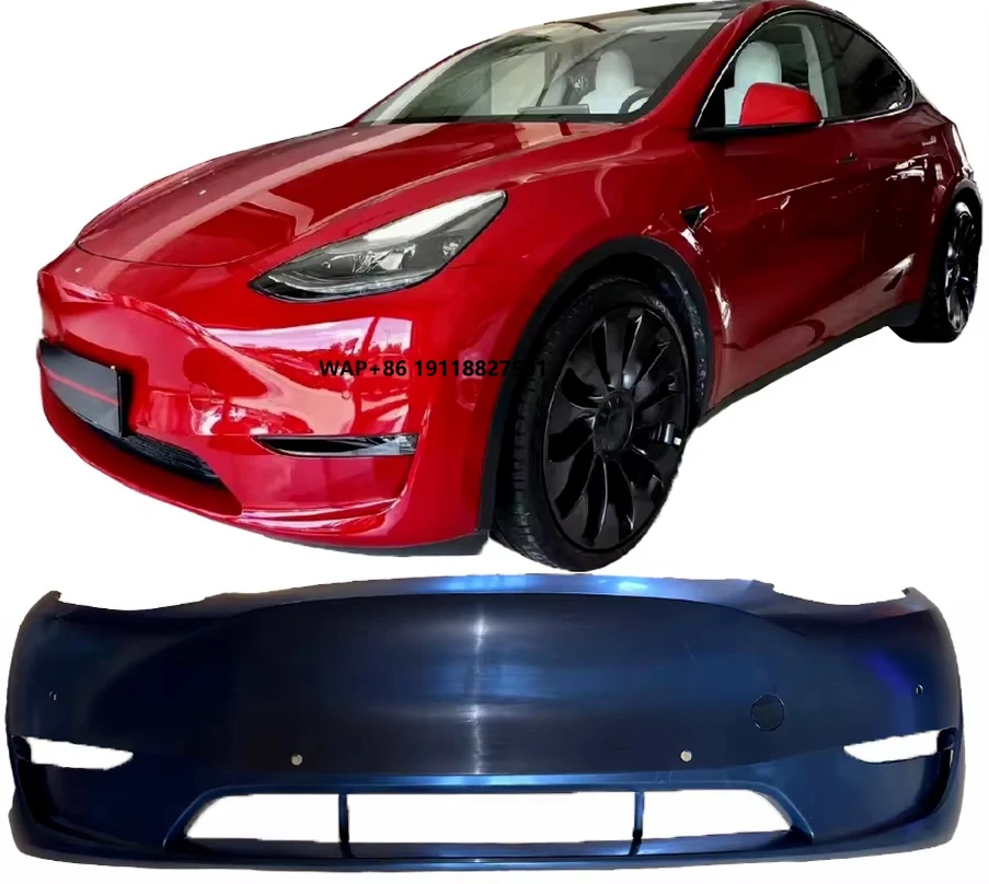 

New Durable Front Shovel Splitter Improved Downforce Grip for Model Y Front Bumper Parking Sensor Hole Universal Fitment