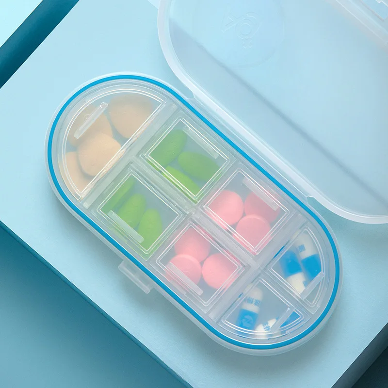 CHAHUA Portable Medicine Box With Seven Compartments Large Capacity High-Quality Travel Medication Storage Box Household Product