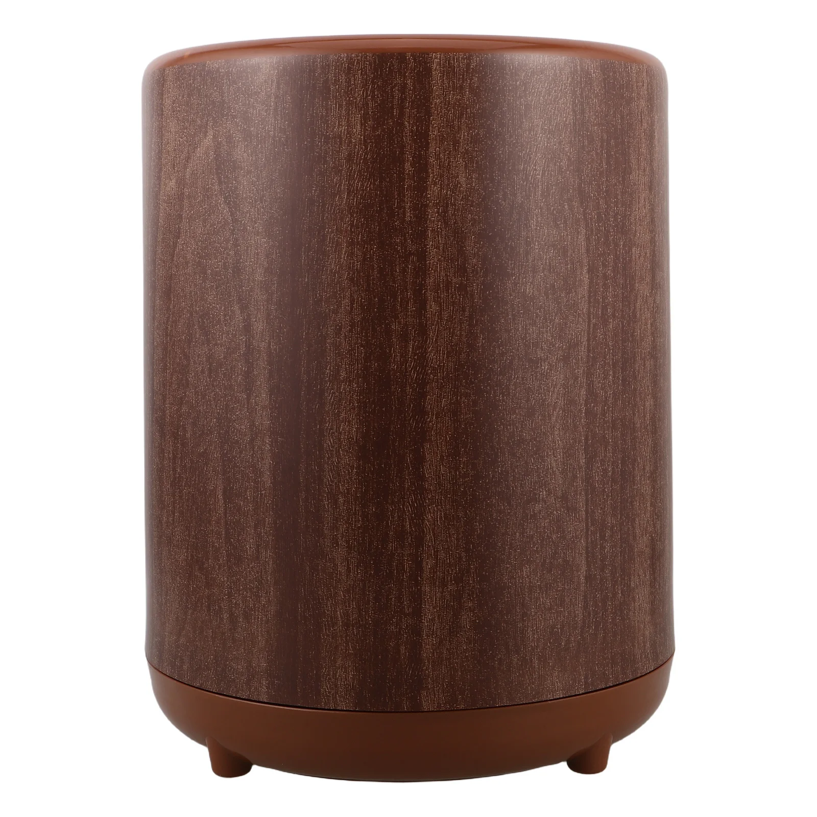 

Wood Grain Trash Can Covered 12L Bathroom Kitchen Office Indoor Slim Press Lid Garbage Bin Covered Bathroom Trash Can