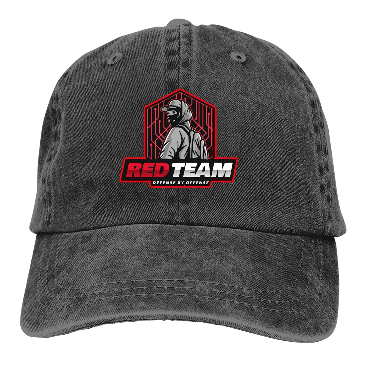 

Summer Cap Sun Visor Cyber Security Red Team Defense by Offense Caps Linux Operating System Cowboy Hat Peaked Trucker Dad Hats