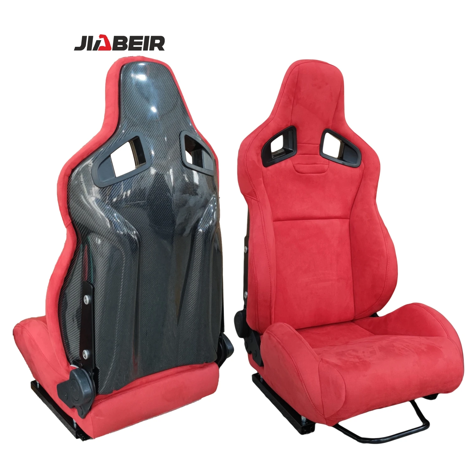 

Гоночные сиденья JIABEIR 1039R Recline из красной замши и карбона (CF)