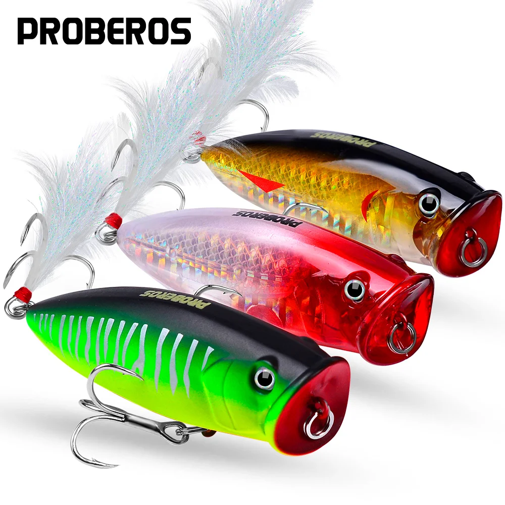 

1pcs Pesca Hard Bait Artificial Wobblers Crankbait Fishing Lures Floating Topwater Popper For Pike Carp Trolling Fishing Tackle